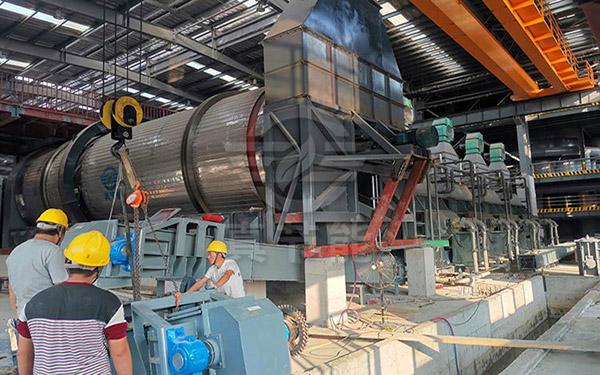 真節能糟渣烘干機安裝現場 真節能糟渣烘干機安裝現場